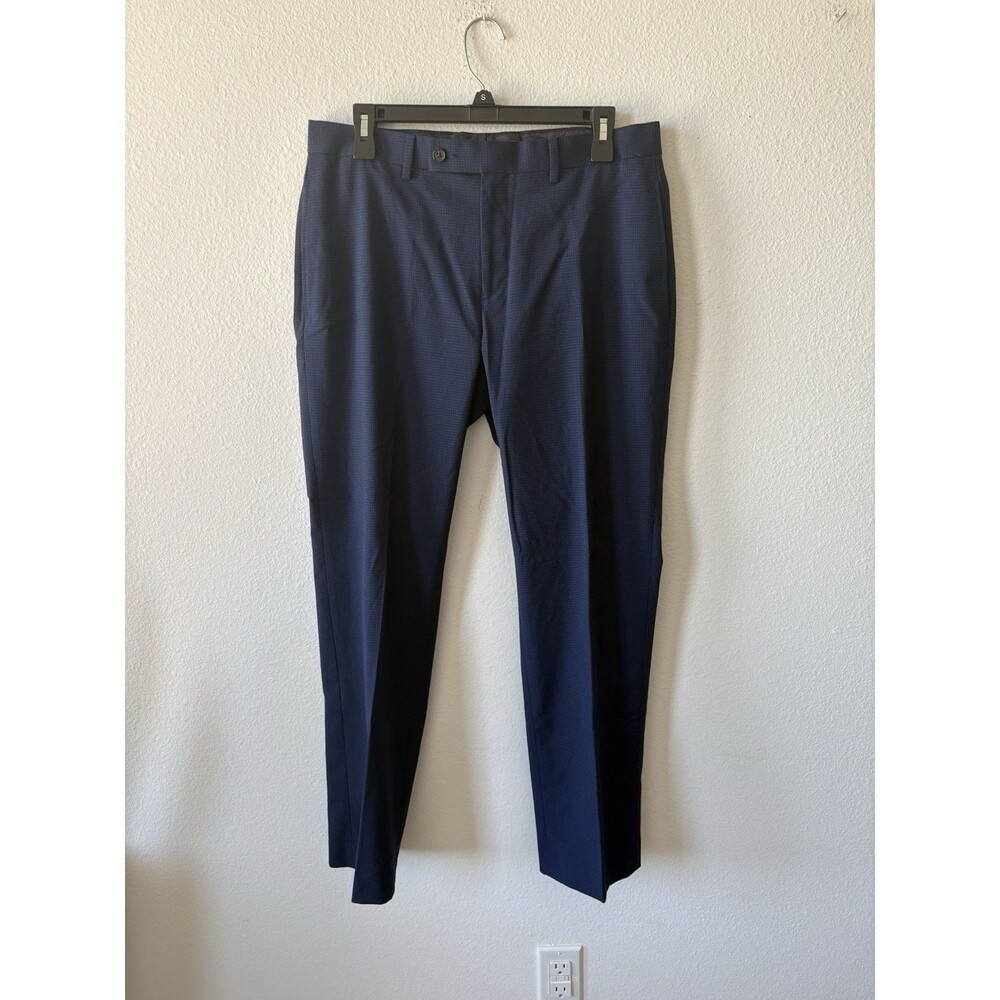 Lauren Ralph Lauren Men’s Dress Pants Flat Front Blue Plaid 32x30